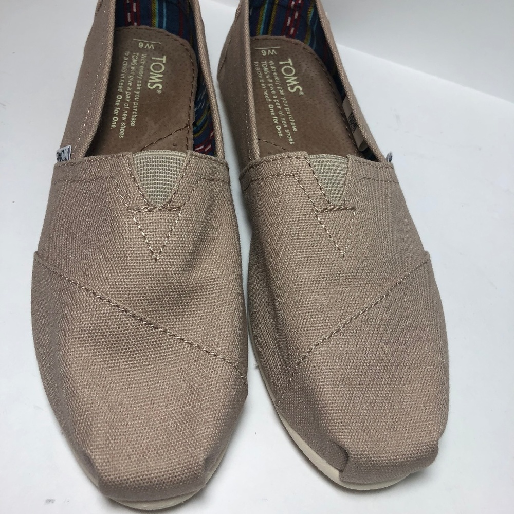 Toms Classics Light Grey Canvas Women's Shoes